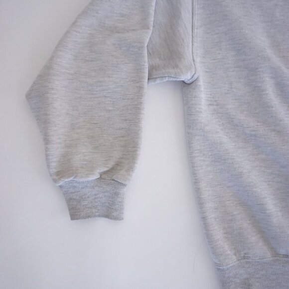 '90s Jerzees Gray Hunting Buck Outdoor Cotton Blend Boxy Fit Crewneck Sweater 2X - Picture 7 of 8